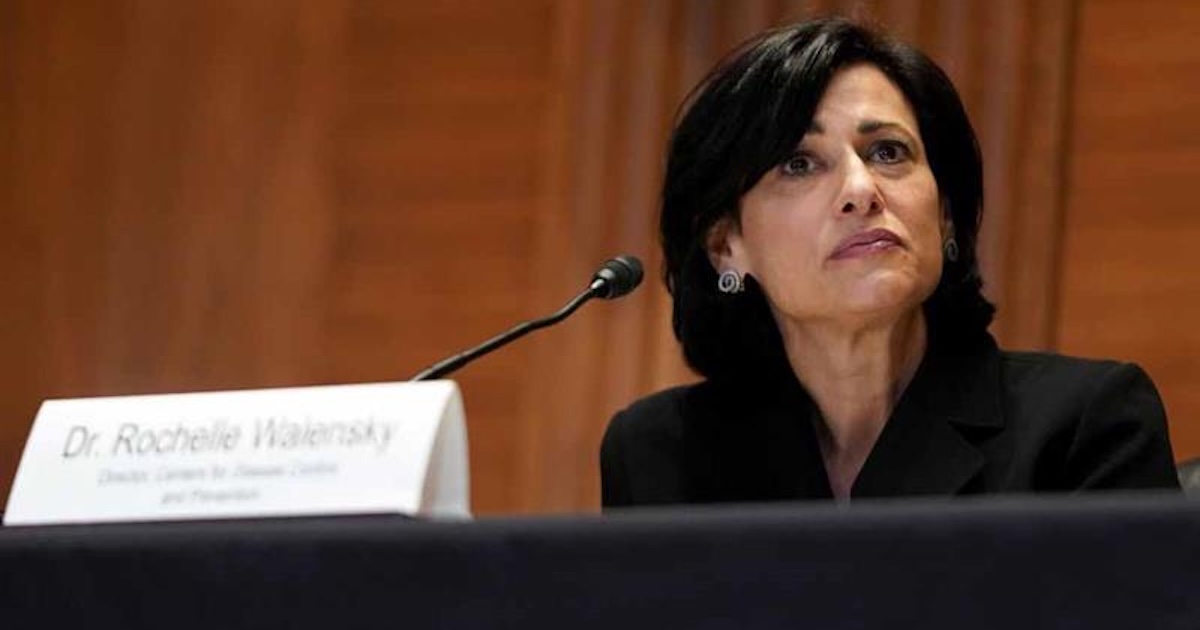 Former CDC director Rochelle Walensky Former CDC director Rochelle Walensky