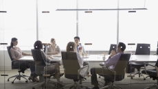Executives in a conference room Executives in a conference room