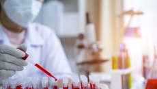 Lab technician at work Lab technician at work