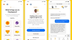 Smartphones displaying Headspace Health's app.
