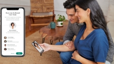 A pregnant women and her partner talking to a Maven provider. A pregnant women and her partner talking to a Maven provider.