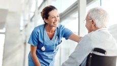 Healthcare professional consulting with patient Healthcare professional consulting with patient